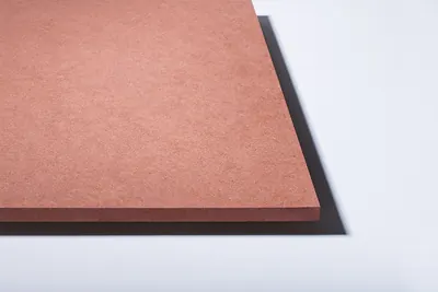 Red-tinted MDF board